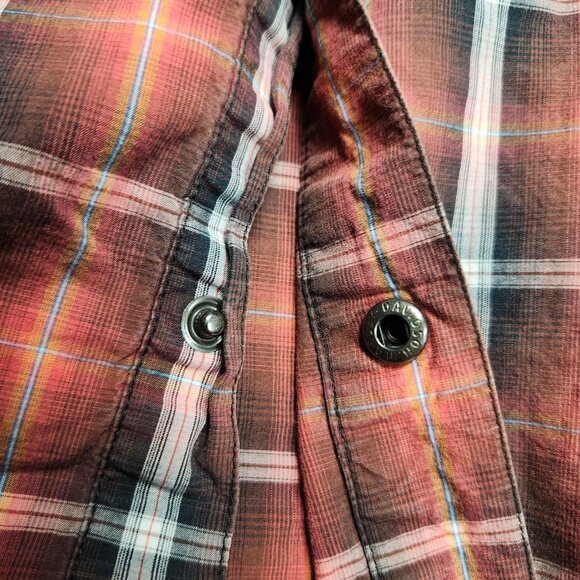 Harley-Davidson Shirt Mens XL Plaid Short Sleeve Button Up Motorcycle Western - Picture 12 of 14